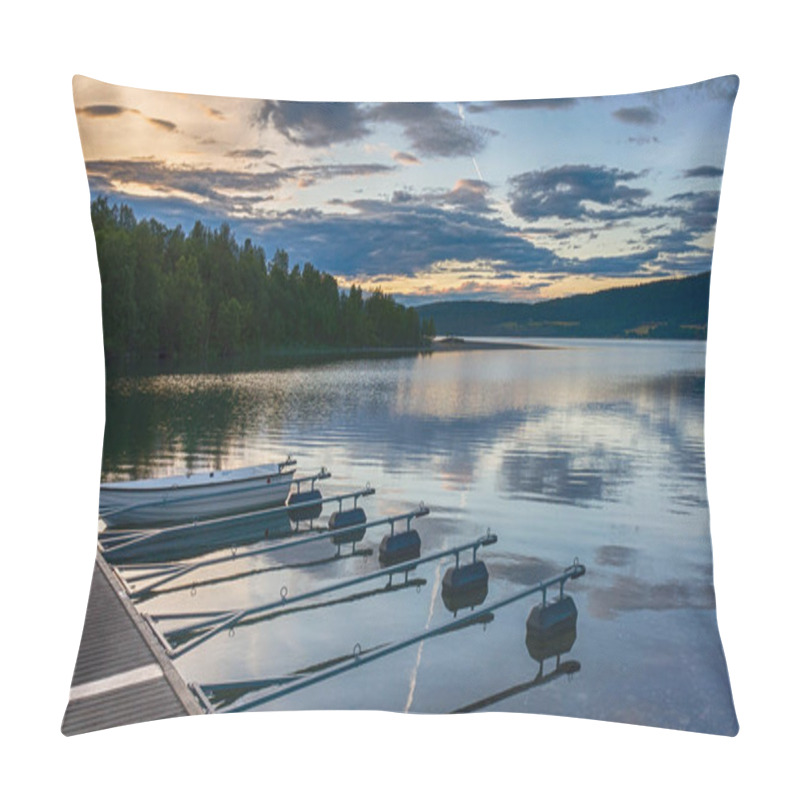 Personality  Romantic Lake Landscape In Europe Pillow Covers