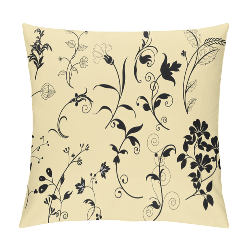 Personality  Lovely Conceptual Leaf With Elements Pillow Covers