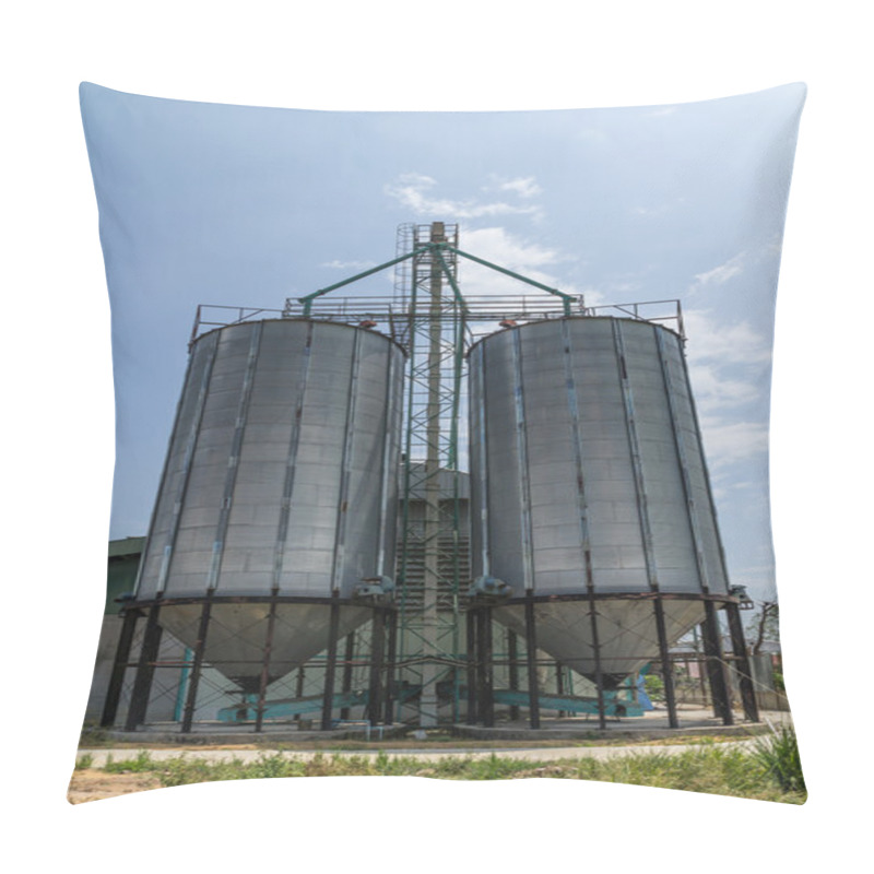 Personality  Two Metal Silo Pillow Covers