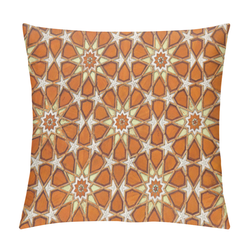 Personality  Orange Islamic Arabesque Pattern Pillow Covers