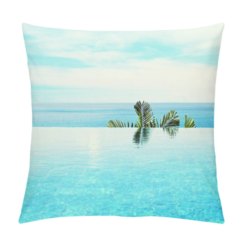 Personality  Infinity Pool With Sea Views Pillow Covers