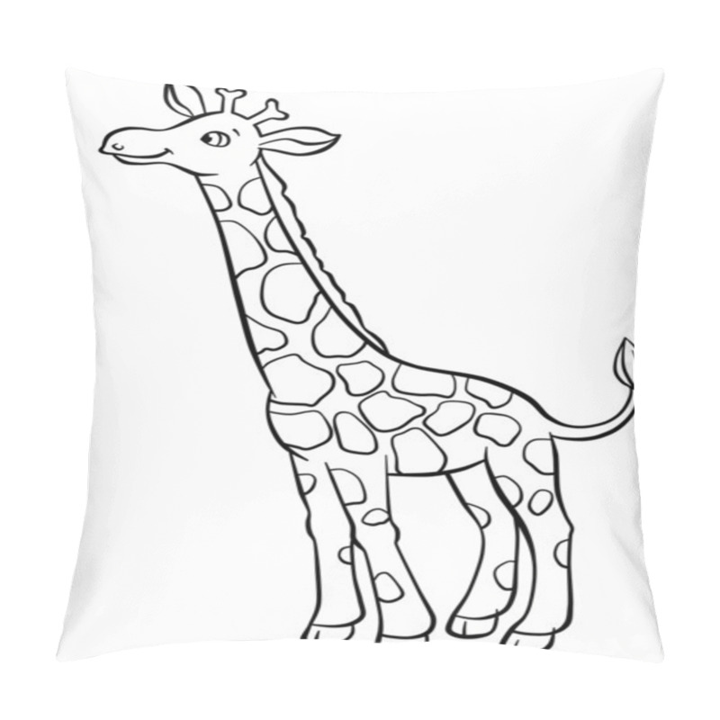 Personality  Giraffe Eating Leaves From The Tree Pillow Covers