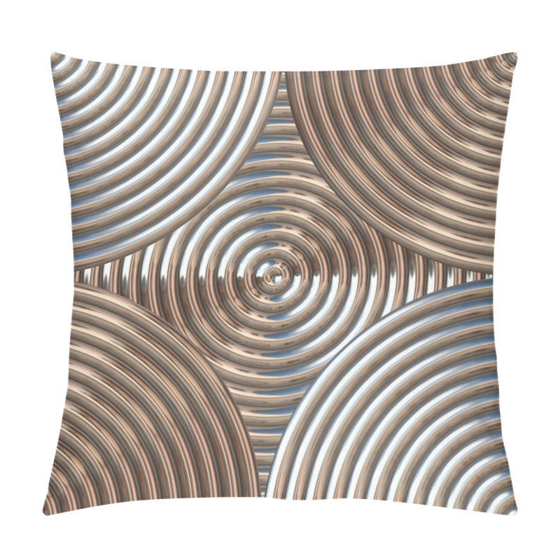 Personality  Circular Metal Pattern Pillow Covers