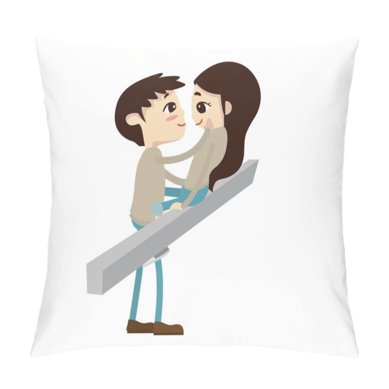 Personality  Romantic Couple Illustration - Thank God I Found You Pillow Covers