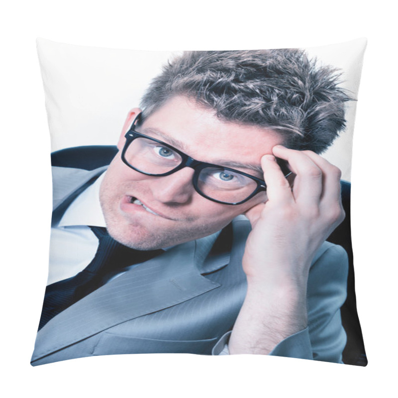 Personality  Freak Out Of Funny Manager At The Office Pillow Covers