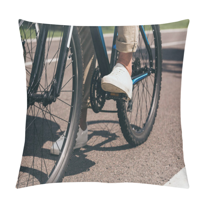 Personality  Man Riding Bicycle Pillow Covers