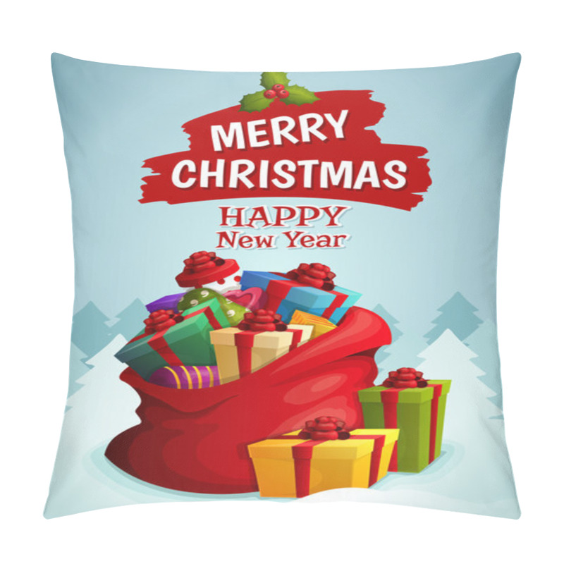 Personality  Christmas Bag Poster Pillow Covers