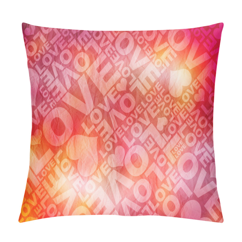 Personality  Love Valentine's Day Typographic Texture Pillow Covers