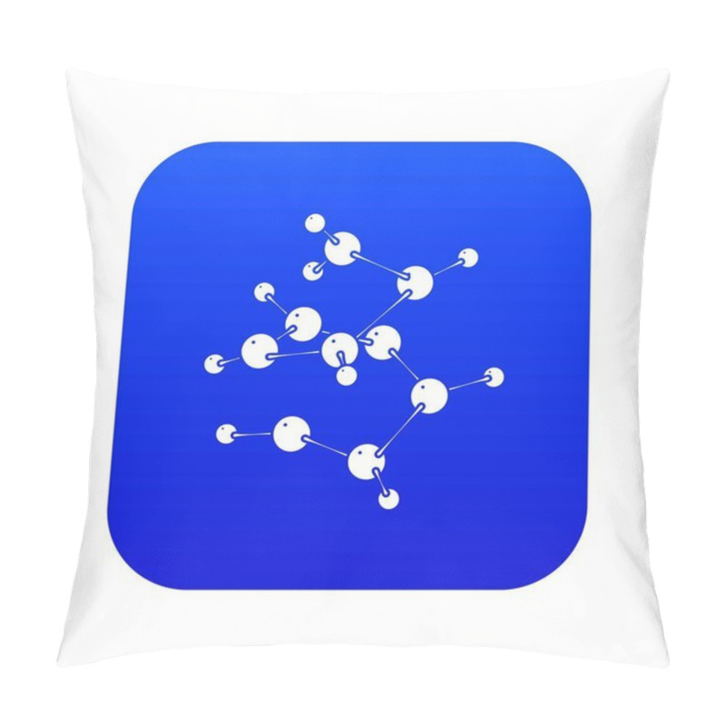 Personality  Valine Icon Blue Vector Pillow Covers