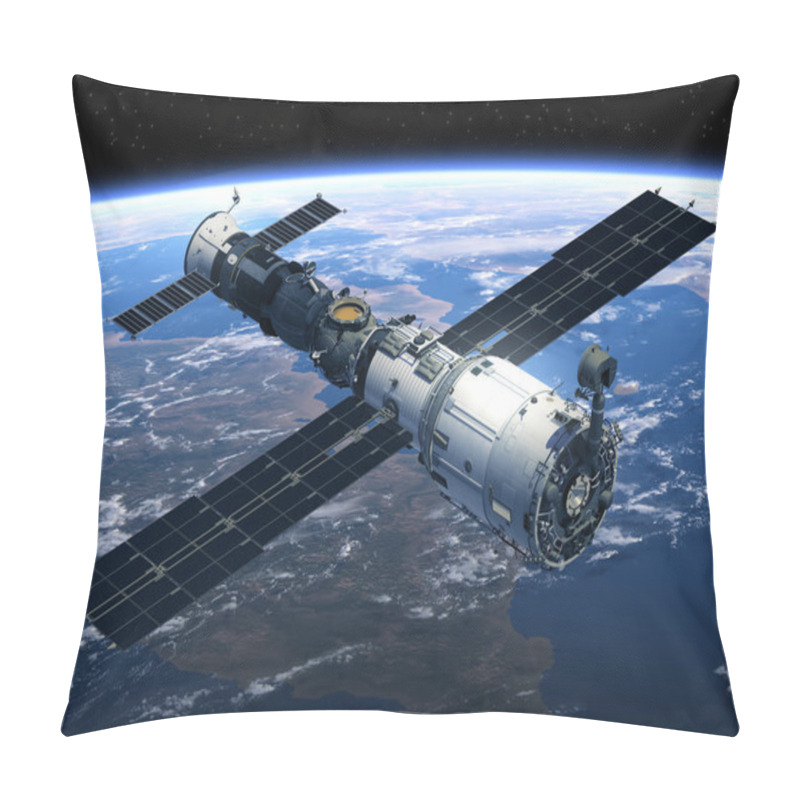 Personality  Space Station And Spacecraft Pillow Covers