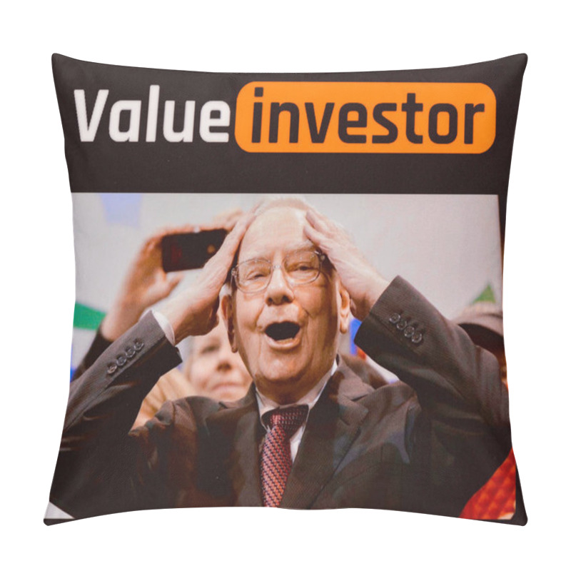 Personality  Warren Buffett Funny Meme Sticker, Sell Online On Etsy Is An American E-commerce Website. Warren Buffett |   Berkshire Hathaway | Stock Market | Value Investor | Thailand, Oct, 24, 2024. Pillow Covers