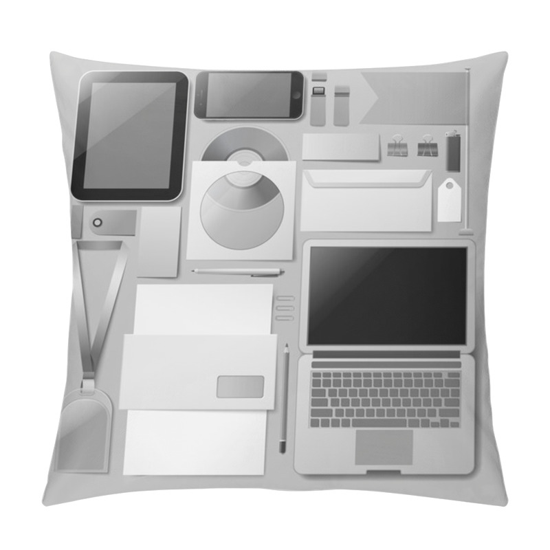 Personality  Mockup Corporate  Mobile App Template Pillow Covers