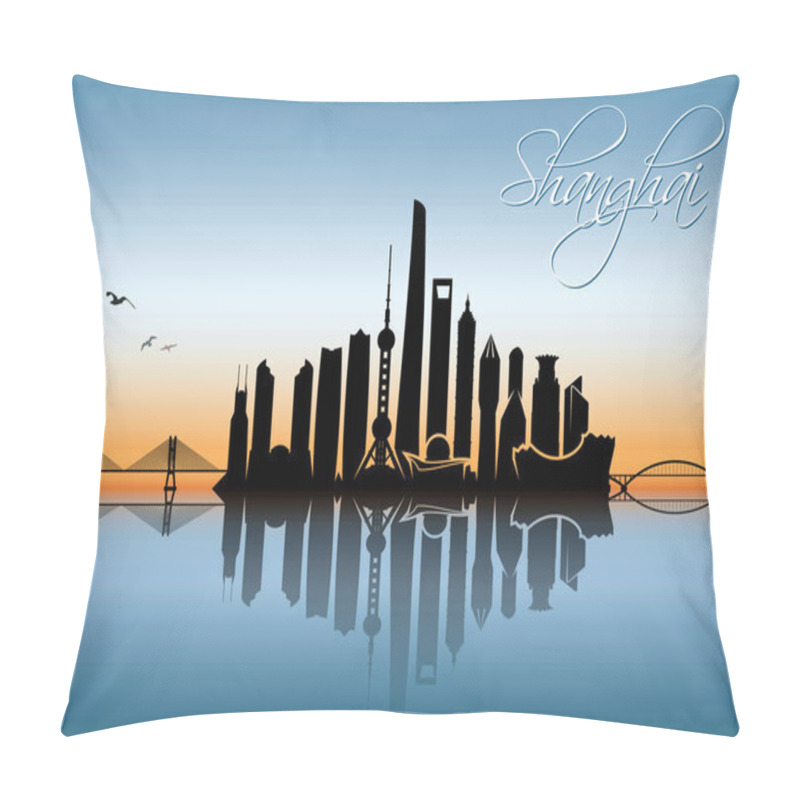 Personality  Shanghai City Skyline  Pillow Covers