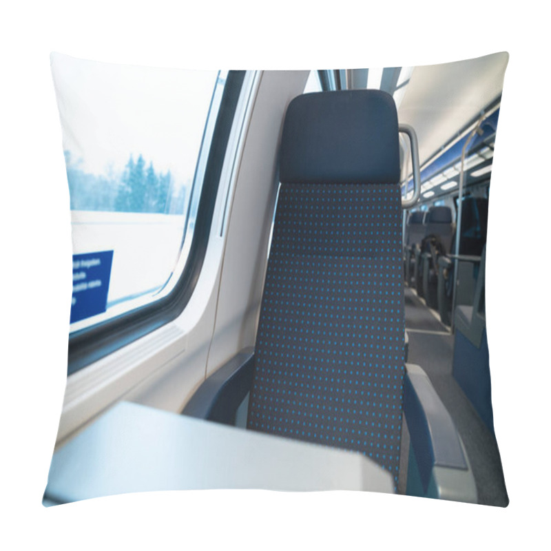 Personality  SBB CFF FFS Swiss Train Window Seat Second Class Cabin Public Transit Switzerland Passenger Railway Network Pillow Covers