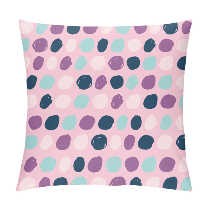 Personality  Hand Made Texture With Marker Circles Pillow Covers