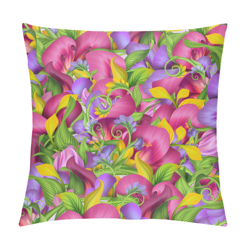 Personality  Tropical Flower Background Pillow Covers