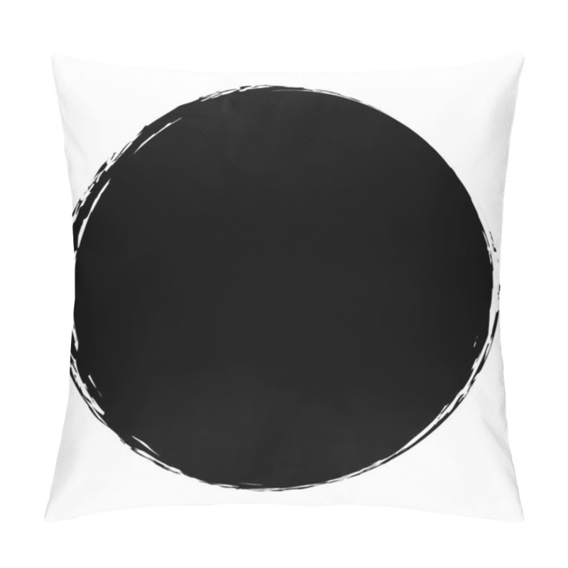 Personality  Grungy Circle Blob, Blotch Vector Illustration Pillow Covers