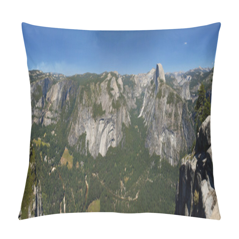 Personality  A Beautifuly Sunny View Of Yosemite Valley Park Half Dome Pillow Covers