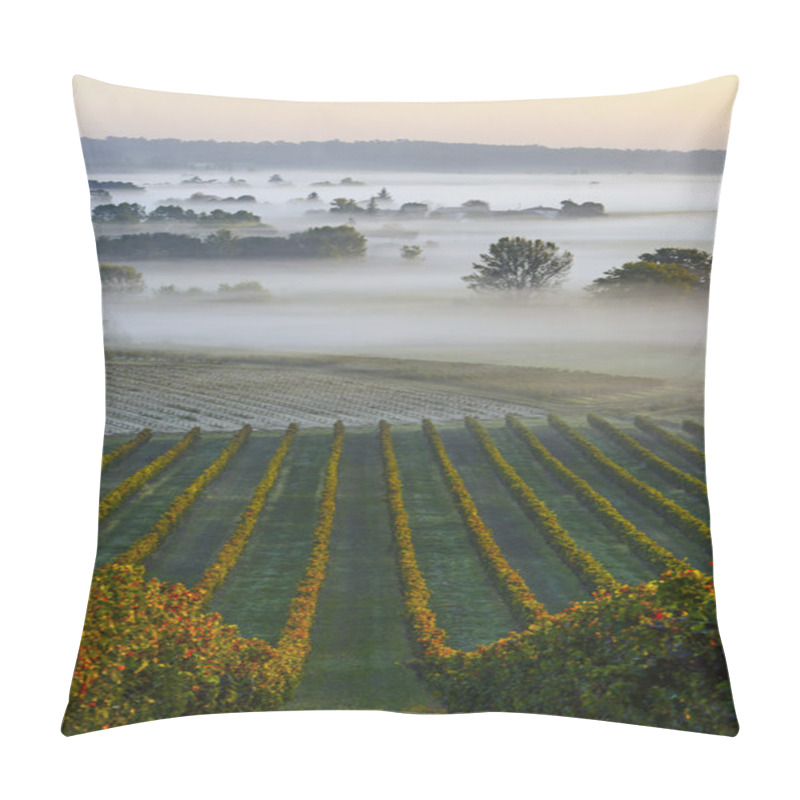 Personality  Castle In Bordeaux Vineyard Sunrise Pillow Covers