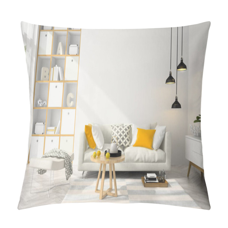 Personality  Interior Modern Design Room 3D Illustration Pillow Covers