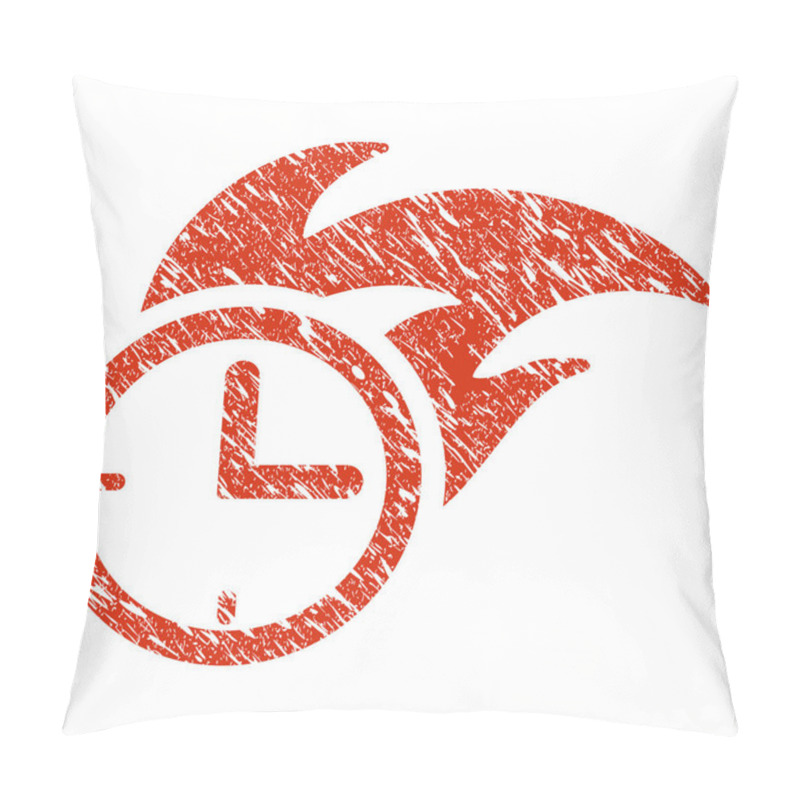 Personality  Deadline Fired Clock Icon Grunge Watermark pillow covers