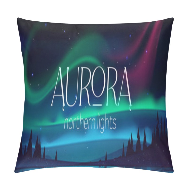 Personality  Aurora Borealis Poster, Northern Lights Pillow Covers