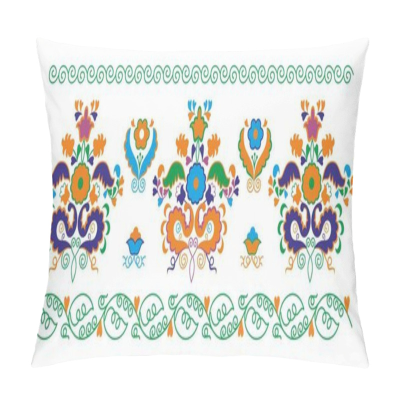 Personality  Tatar Folk Floral Ornament Pillow Covers