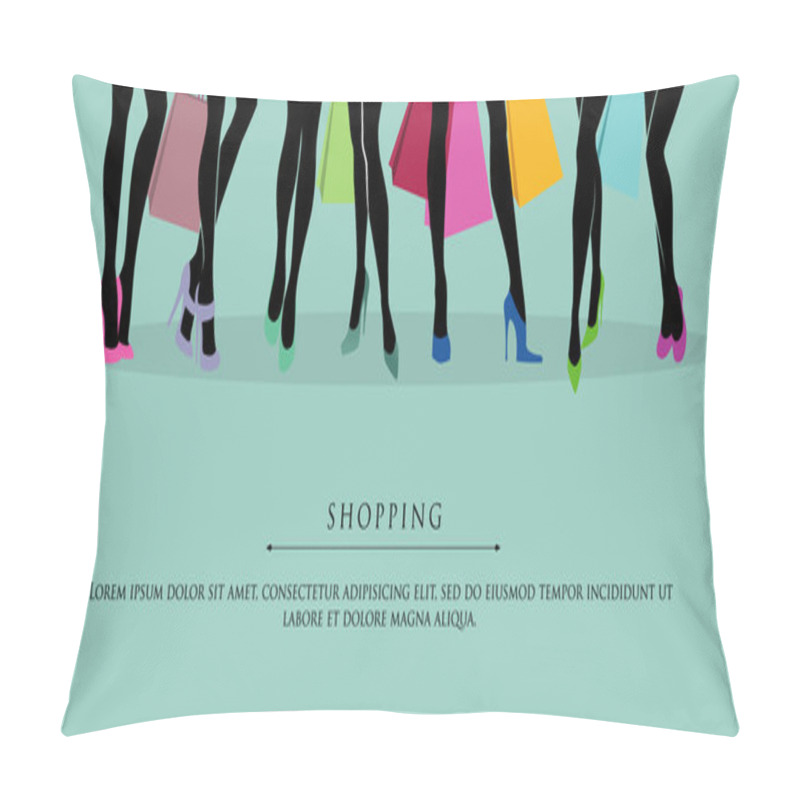 Personality  Shopping Girls Pillow Covers