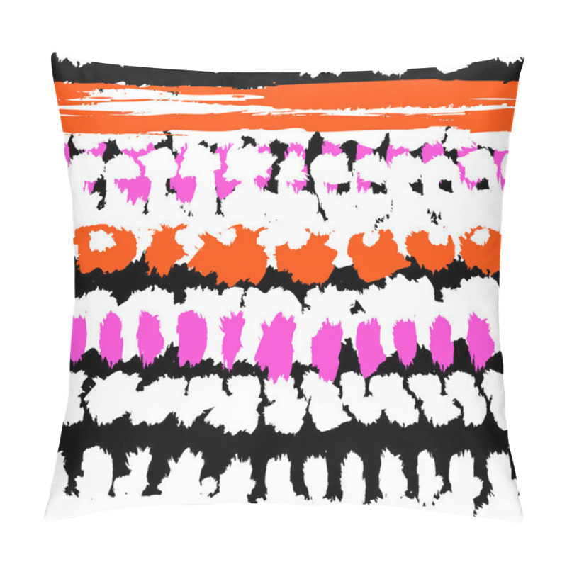 Personality  Striped Hand Painted Vector Seamless Pattern Pillow Covers