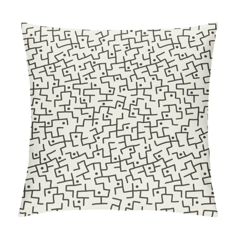 Personality  Seamless Abstract Pattern With Twisted Lines Pillow Covers