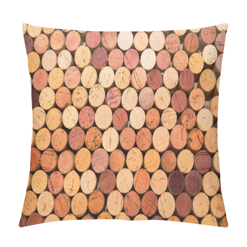 Personality  Stack Of Used Wine Corks Pillow Covers