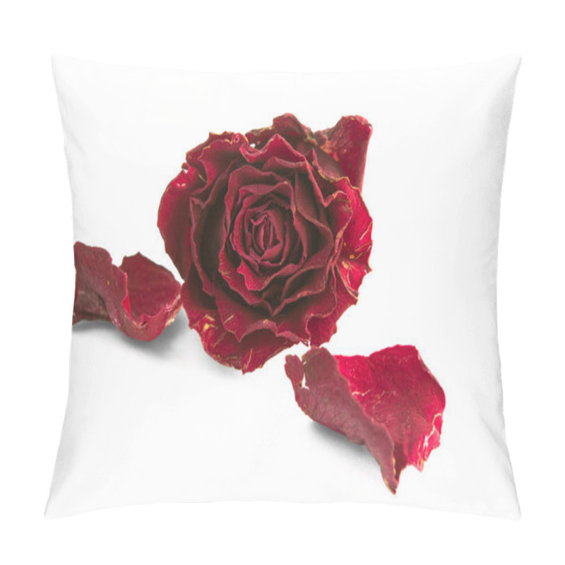 Personality  Dried Red Rose And Two Petals Pillow Covers