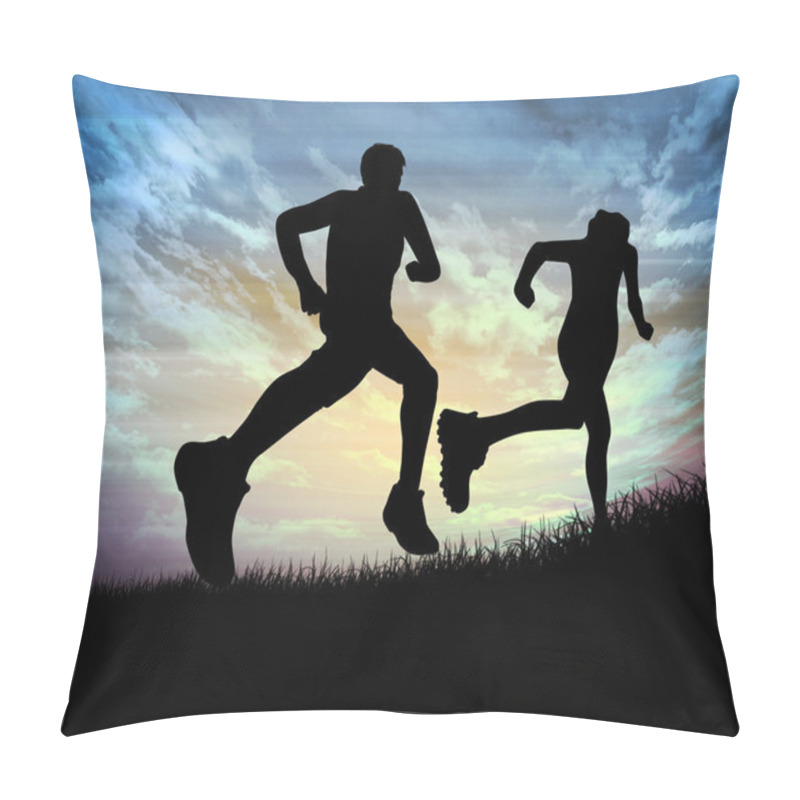 Personality  Silhouette Of A Man Pillow Covers