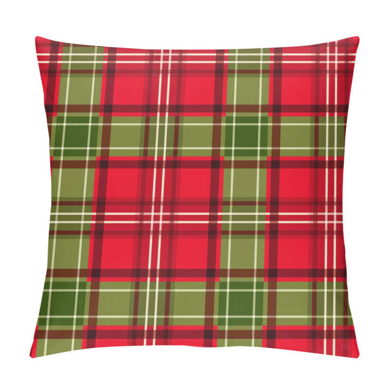 Personality  Christmas Tartan. Vector Seamless Pattern. Pillow Covers