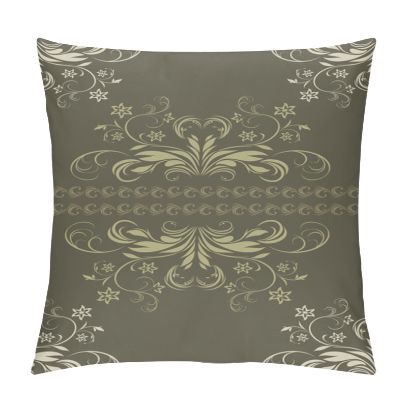 Personality  Ornamental Dark Green Background Pillow Covers