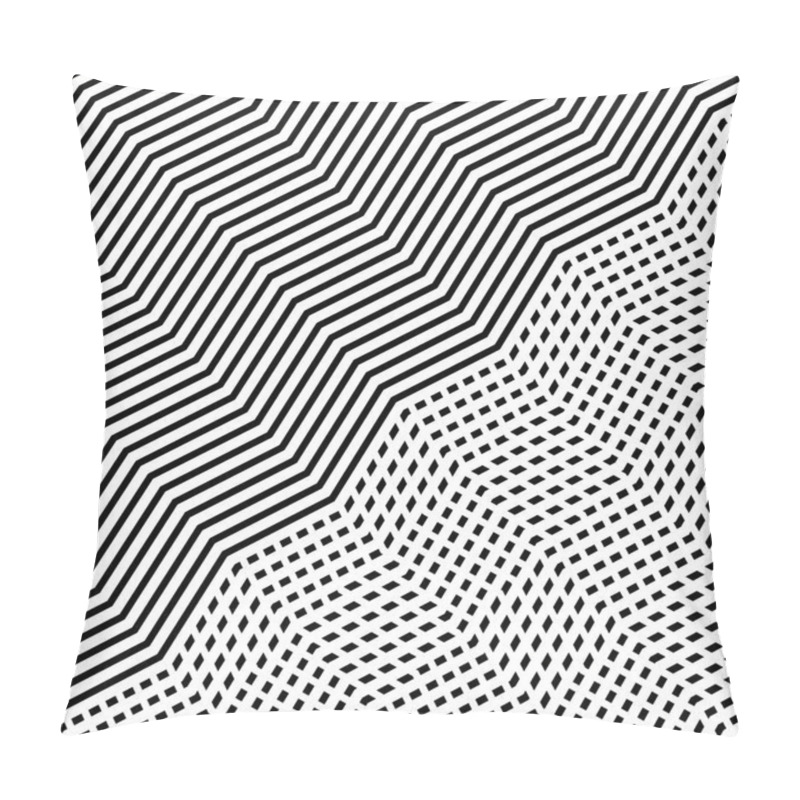 Personality  Interlace, Interlocking Lines. Curve, Flex Intersecting Lines Gr Pillow Covers