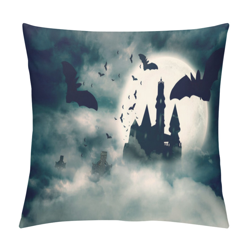 Personality  Bats Flying To Draculas Castle Pillow Covers