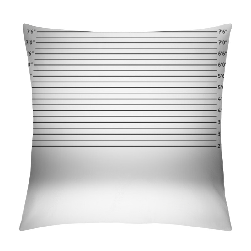 Personality  Police Linup Or Mug Shot Background Pillow Covers