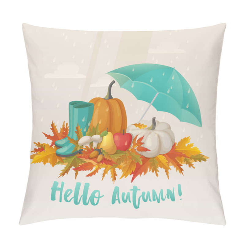 Personality  Fall Or Autumn Leaves And Apple, Mushroom On It Pillow Covers