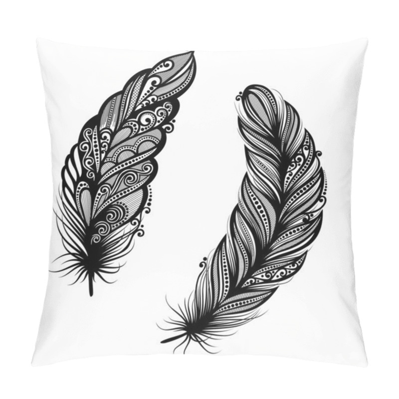 Personality  Peerless Decorative Feather (Vector) Pillow Covers