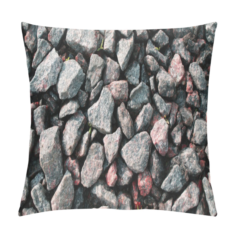 Personality  Beautiful Textural Background From A Natural Stone, Natural Crushed Stone Of Saturated Color Pillow Covers