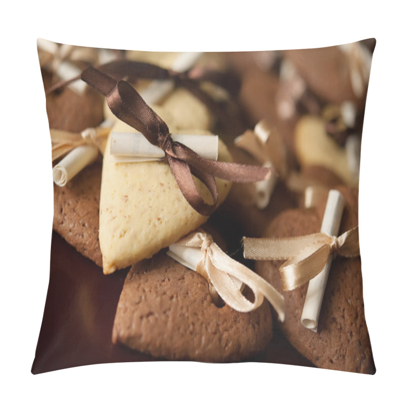 Personality  Vanilla And Chocolate Cookies Pillow Covers