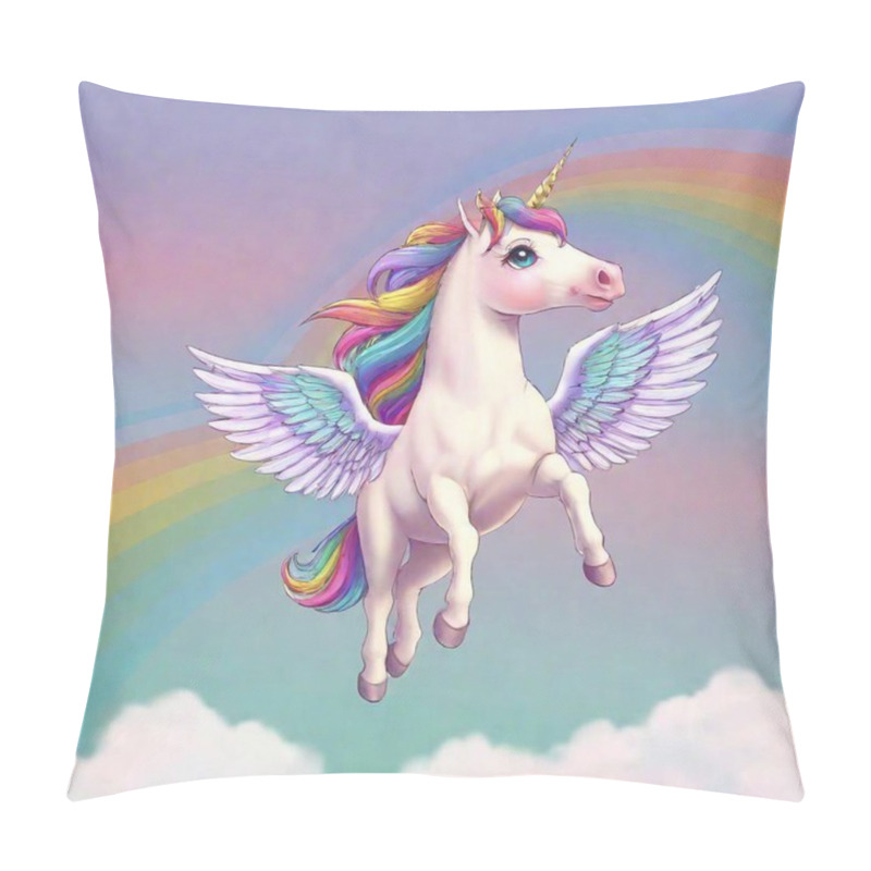 Personality  Unicorn In The Sky Pillow Covers