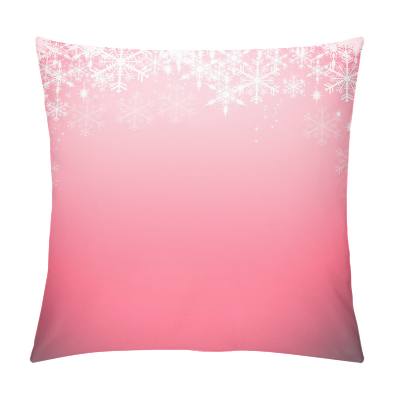 Personality  Christmas Background With Snowflakes Pillow Covers