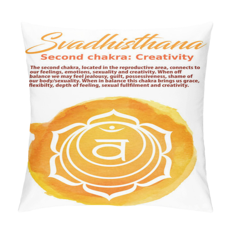 Personality  The Sacral Chakra Vector Illustration Pillow Covers