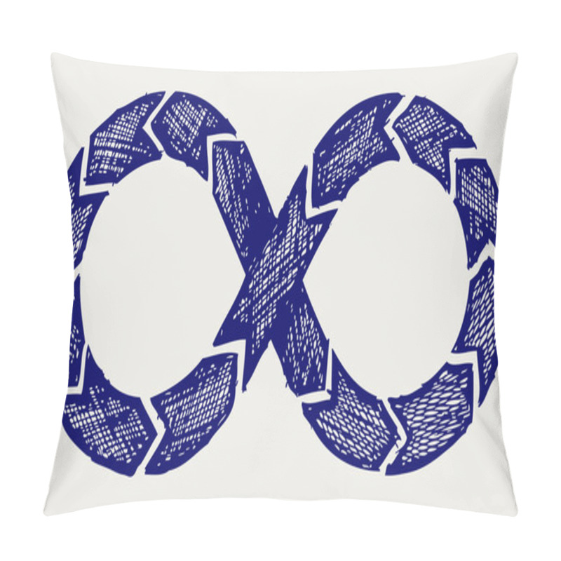 Personality  Infinity Symbol Pillow Covers