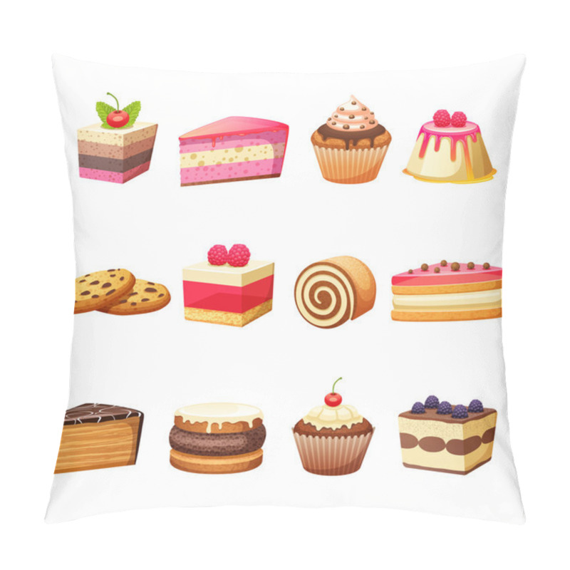 Personality  Cakes And Sweets Set Pillow Covers