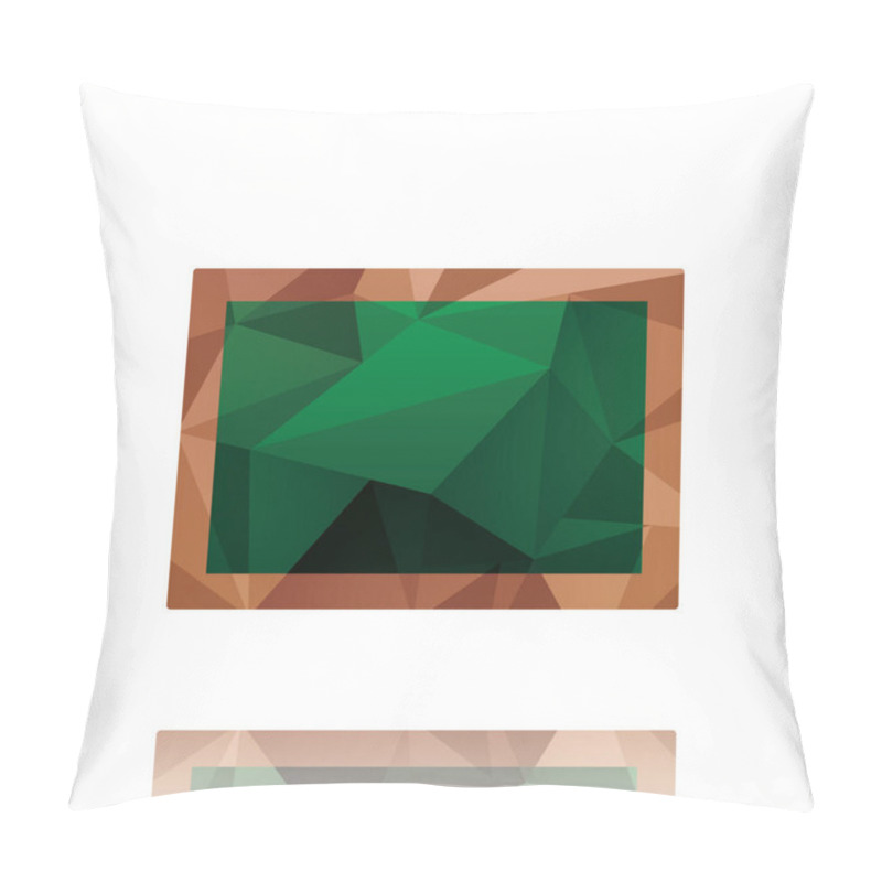 Personality  Chalkboard  Flat Icon, Vector Illustration Pillow Covers