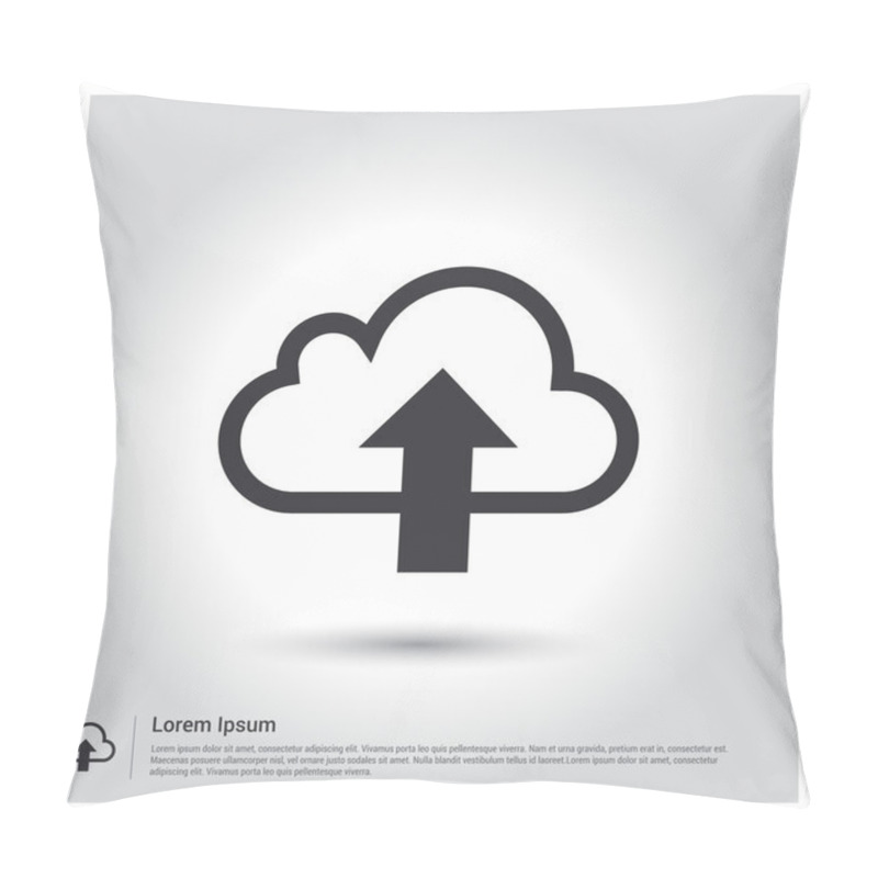 Personality  Computer To Cloud Upload Icon Pillow Covers