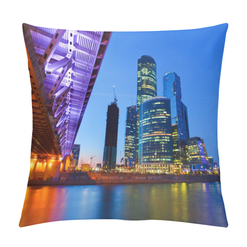 Personality  Moscow City At Night Pillow Covers